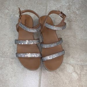 Sophie 17 Rhinestone Strappy Girls Sandals